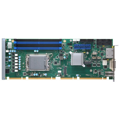 Axiomtek SHB160 Full Size CPU Card, Intel R680E or H610E Chipset,  USB 3.2, Dual 2.5GbE LAN, and DVI-I 
